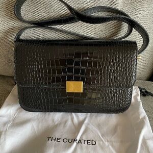 The Curated classic mock croc bag